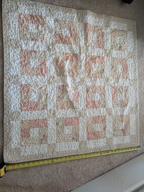 Antique Vintage Baby blanket crib quilt